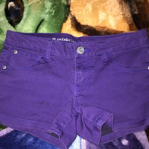 Purple shorts